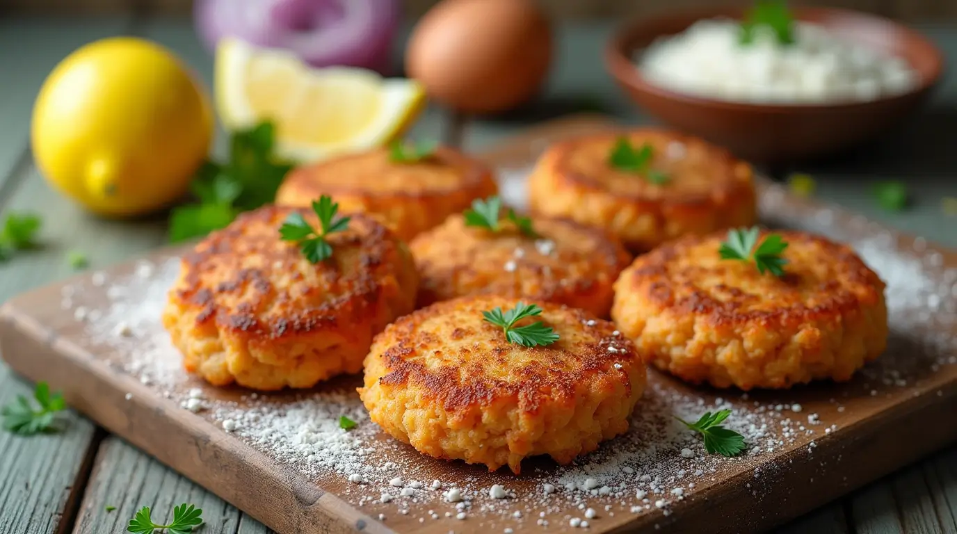 how to make salmon patties with flour